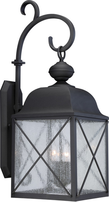 Nuvo 60/5623 Wingate; 3 light; 30 in.; Outdoor Wall Fixture with Clear Seed Glass