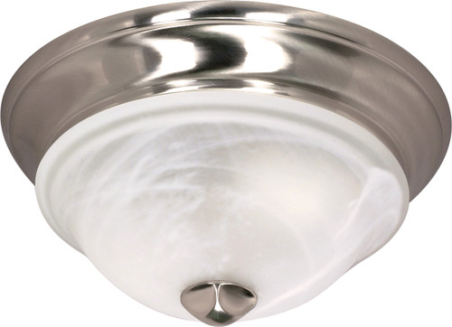 Nuvo 60/586 Triumph; 1 Light; 11 in.; Flush Mount with Sculptured Glass Shades