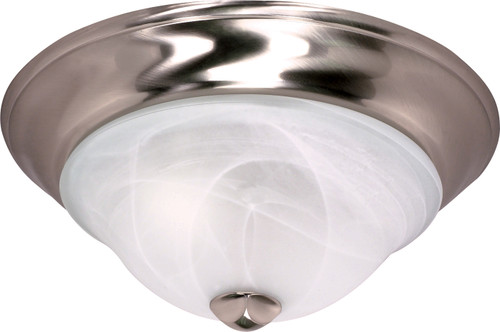 Nuvo 60/587 Triumph; 2 Light; 13 in.; Flush Mount with Sculptured Glass Shades