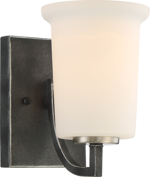 Nuvo 60/6371 Chester; 1 Light; Vanity Fixture; Iron Black Finish