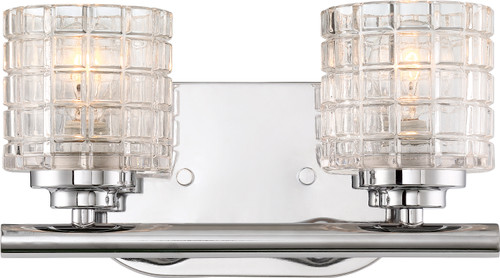Nuvo 60/6442 Votive; 2 Light; Vanity with Clear Glass