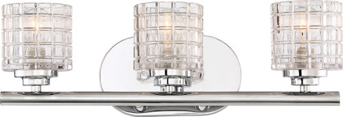 Nuvo 60/6443 Votive; 3 Light; Vanity with Clear Glass
