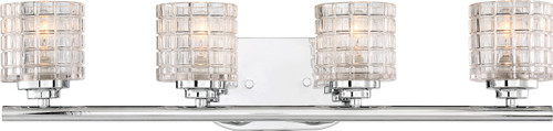 Nuvo 60/6444 Votive; 4 Light; Vanity with Clear Glass