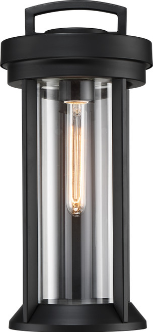 Nuvo 60/6501 Huron; 1 Light; Medium Lantern; Aged Bronze Finish with Clear Glass