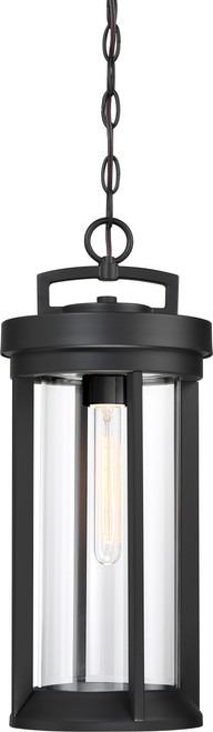 Nuvo 60/6504 Huron; 1 Light; Hanging Lantern; Aged Bronze Finish with Clear Glass