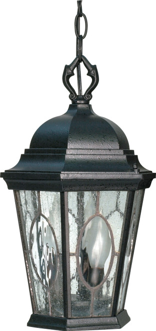 Nuvo 60/797 Fordham; 3 Light; 16 in.; Hanging Lantern with Clear Water and Seed Glass Panels