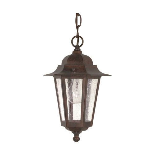 Nuvo 60/992 Cornerstone; 1 Light; 13 in.; Hanging Lantern with Clear Seed Glass