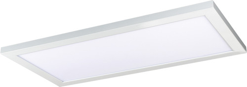 Nuvo 62/1052 22W; 12 in.; x 24 in.; Surface Mount LED Fixture; 3000K; 90 CRI; Low Profile; White Finish; 120/277V