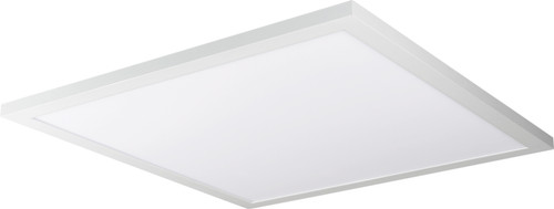 Nuvo 62/1053 45W; 24 in.; x 24 in.; Surface Mount LED Fixture; 3000K; 90 CRI; Low Profile; White Finish; 120/277V