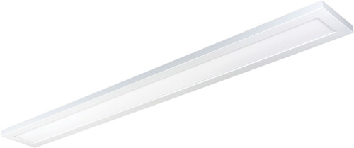 Nuvo 62/1057 40W; 5 in.; x 48 in.; Surface Mount LED Fixture; 3000K; 90 CRI; Low Profile; White Finish; 120/277V