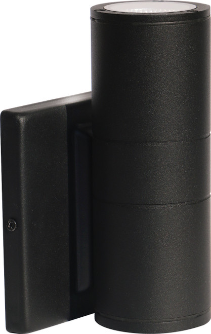 Nuvo 62/1138 1 Light; LED Small Up or Down Sconce Fixture; Black Finish; 10W; 120/277V