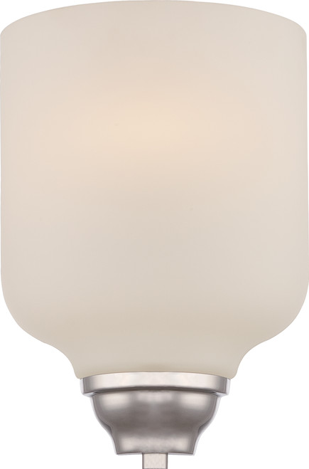 Nuvo 62/381 Kirk; 1 Light; Wall Sconce with Etched Opal Glass; LED Omni Included