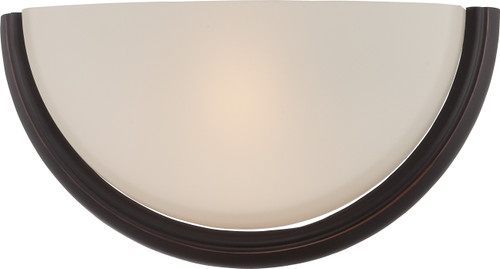 Nuvo 62/411 Dylan; 1 Light; Wall Sconce with Etched Opal Glass; LED Omni Included