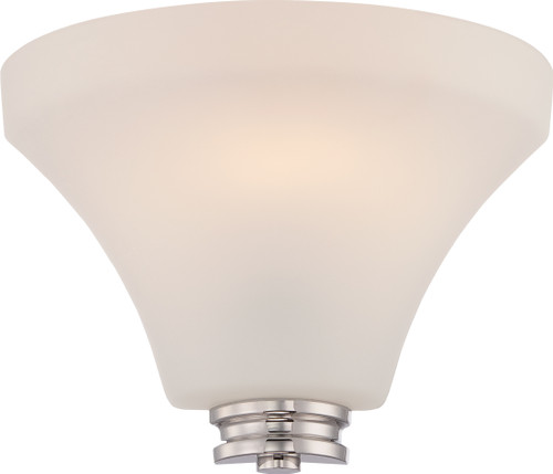 Nuvo 62/421 Cody; 1 Light; Wall Sconce with Satin White Glass; LED Omni Included