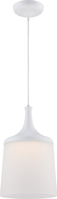 Nuvo 62/491 Denny; LED Pendant Fixture with Frosted Glass