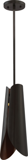 Nuvo 62/846 Thorn; Small LED Pendant; Bronze with Copper Accents Finish