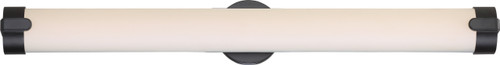 Nuvo 62/926 Loop 36 in.; LED Wall Sconce; Aged Bronze Finish White Acrylic Lens