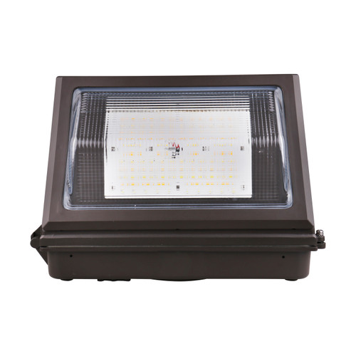 Nuvo 65/761 CCT and Wattage Adjustable LED Cutoff Wall Pack; Integrated Bypassable Photocell; CCT Selectable from 3000, 4000 or 5000K; Wattage Selectable from 80, 100, or 120 Watt; 120-277 Volt