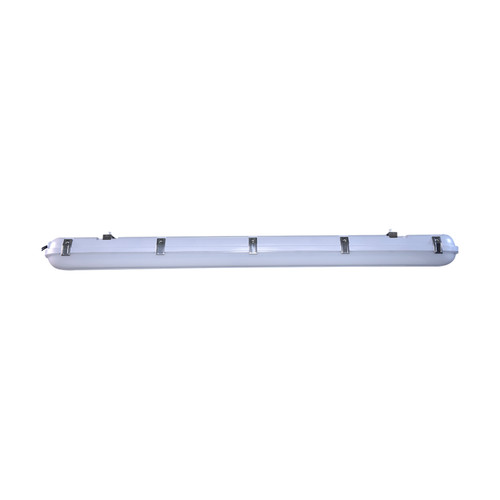 Nuvo 65/824 4 Foot; Vapor Tight Linear Fixture with Integrated Microwave Sensor; CCT & Wattage Selectable; IP65 and IK08 Rated