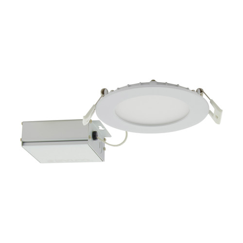Satco S11826 10 Watt; LED Direct Wire Downlight; Edge-lit; 4 inch; CCT Selectable; 120 volt; Dimmable; Round; Remote Driver