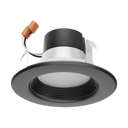 Satco S11832 7 Watt; LED Downlight Retrofit; 4 Inch; CCT Selectable; 120 volts; Dimmable; Black Finish