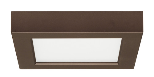 Satco S21504 10.5 watt; 5.5" Flush Mount LED Fixture; 3000K; Square Shape; Bronze Finish; 120 volts