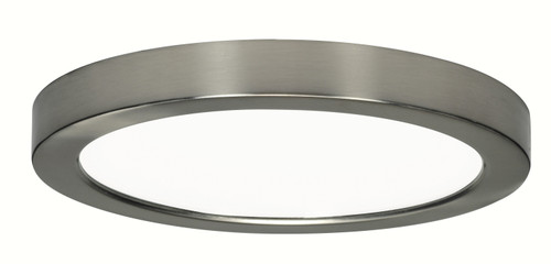 Satco S21520 13.5 watt; 7" Flush Mount LED Fixture; 5000K; Round Shape; Brushed Nickel Finish; 120 volts