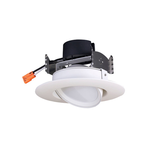 Satco S39468 7 watt LED Directional Retrofit Downlight - Gimbaled; 4"; 4000K; 90' Beam spread; 120 volts; Dimmable; White Finish