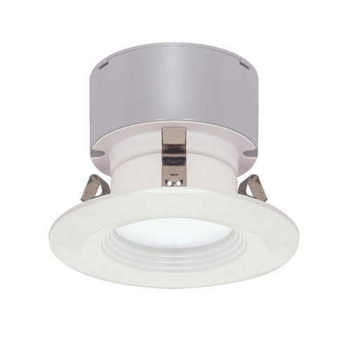 Satco S9128 Discontinued - 7 watt LED Downlight Retrofit; 3" Baffle; 3000K; Miniature 2 Pin Round base; 12 volts; Dimmable