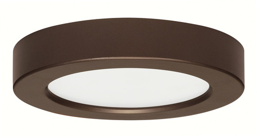 Satco S9322 10.5 watt; 5.5" Flush Mount LED Fixture; 2700K; Round Shape; Bronze Finish; 120 volts