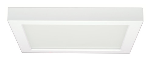 Satco S9343 18.5 watt; 9" Flush Mount LED Fixture; 3000K; Square Shape; White Finish; 120 volts