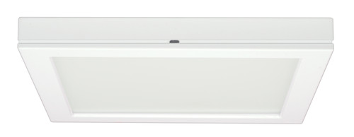 Satco S9365 18.5 watt; 9" Flush Mount LED Fixture; 3000K; Square Shape; White Finish; 120 volts