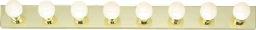 Nuvo SF77/191 8 Light - 48" - Vanity - Strip - Polished Brass Finish