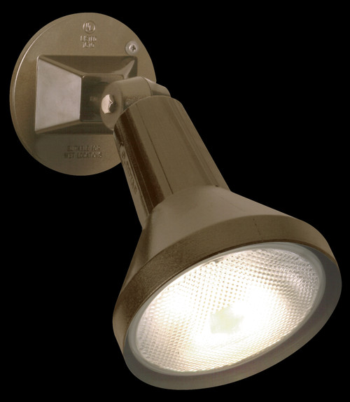 Nuvo SF77/494 1 Light - 8" - Flood Light; Exterior - PAR38 with Adjustable Swivel - Bronze Finish