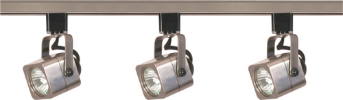 Nuvo TK347 3 Light - MR16 - Square Track Kit - 4 foot Track - Line Voltage - Brushed Nickel