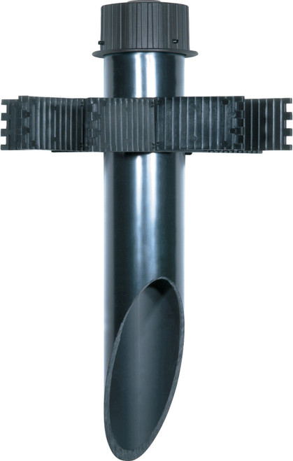 Nuvo 60/678 3 Inch Diameter Mounting Post PVC Dark Gray