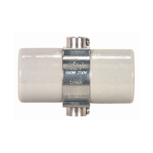 Satco 80/1080 Twin Porcelain Socket With Double Bushing Strap Glazed 660W 250V 100 Bulk Master