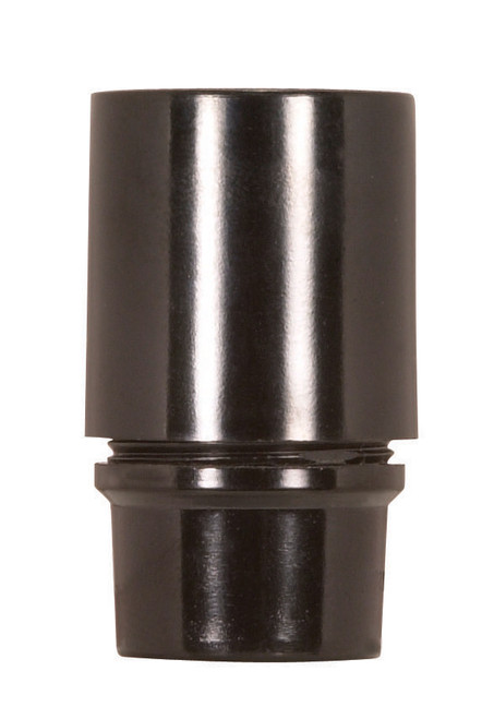 Satco 80/1311 Candelabra European Style Socket, 1" Diameter 1-3/4" Height Ring 1-3/4" 3 Piece Smooth 1/8 IP Screw Terminals 75W 125V