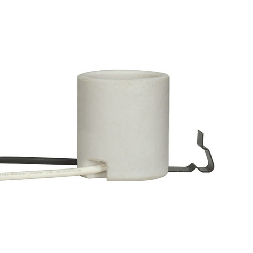 Satco 80/1328 Keyless Porcelain Socket w/Snap-in Clip