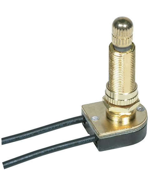 Satco 80-1413 On-Off Metal Rotary Switch; 1-1/2