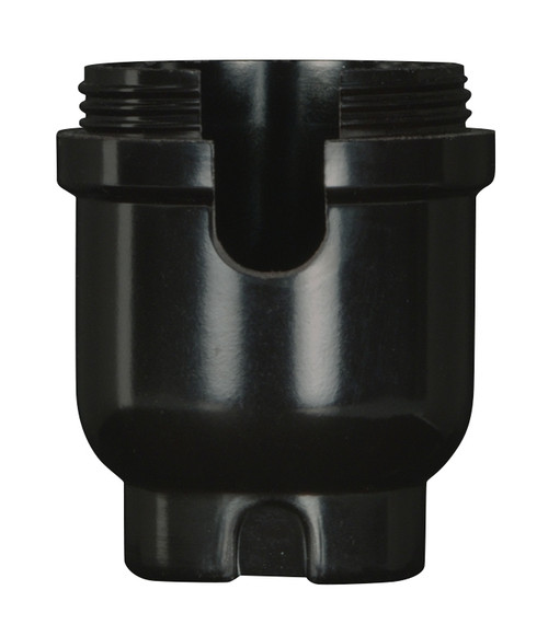 Satco 80/1641 Medium Base Phenolic Socket 1/8 IP Cap Only; With metal bushing less set screw for Turn Knob and Pull Chain Sockets