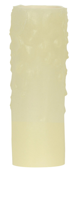 Satco 80/2083 Bee's Drip (Bee's Wax) Edison Base; Ivory Finish; 1-1/4" Inside Diameter; 1-9/16" Outside Diameter; 40W Max; 4" Height