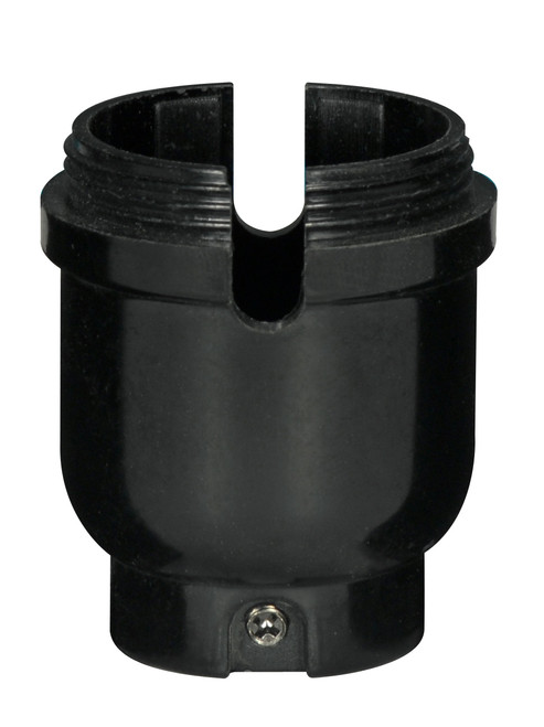 Satco 80/2150 1/4 IP Cap Only; Phenolic; 1/2 Uno Thread; With Metal Bushing; With Set Screw; For Push Thru