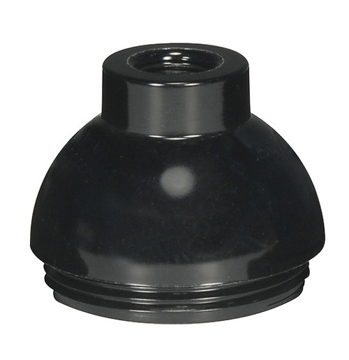 Satco 80/2202 1/8 IP Cap Only; Phenolic; 1/2 Uno Thread; With Set Screw; For Short Keyless With Plastic Bushing