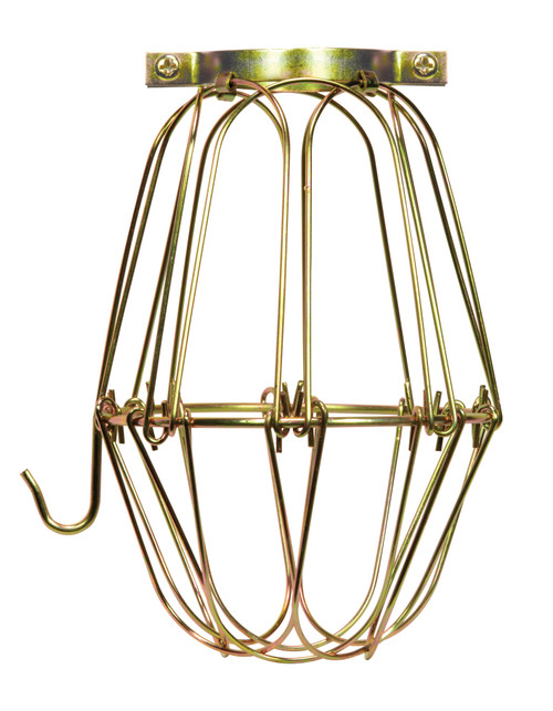 Satco 90/1310 Light Bulb Cage; Brass Finish; 5-3/4" Height