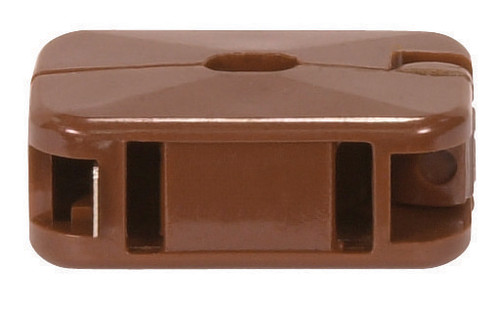 Satco 90/1405 Add-On Outlet; Brown Finish; Non Polarized; 18/2 SPT-1; 10A; 125V
