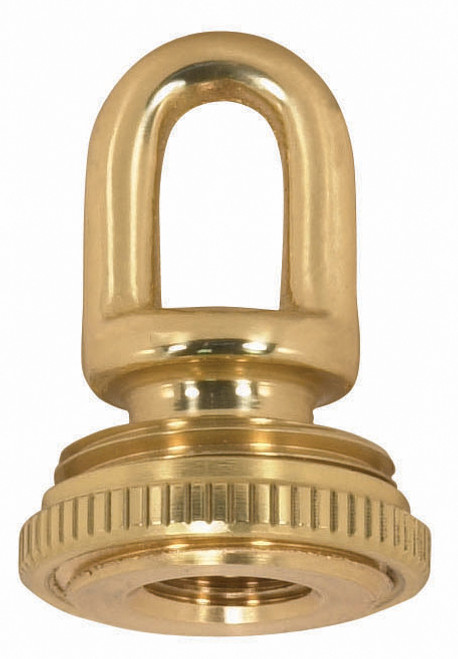 Satco 90/1572 1/4 IP Cast Brass Screw Collar Loops with Ring 1/4 IP Fits 1" Canopy Hole Ring