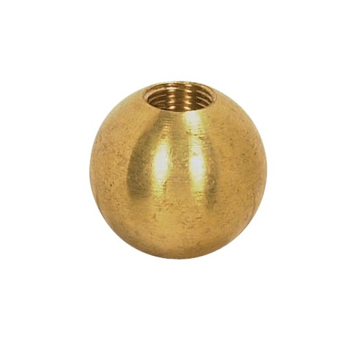 Satco 90/1626 Brass Ball; 1/2" Diameter; 1/8 IP Tap; Unfinished