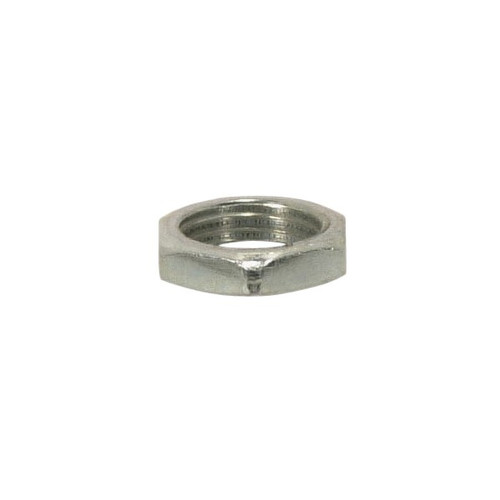 Satco 90/187 Steel Locknut; 1/8 IP; 1/2" Hexagon; 1/8" Thick; Unfinished