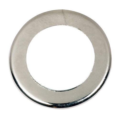 Satco 90/1888 Steel Check Ring; Curled Edge; 1/4 IP Slip; Nickel Plated Finish; 3/4" Diameter